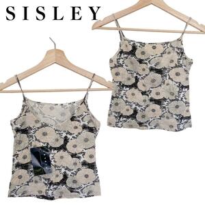 1895新品タグ付 SISLEY シスレー 花柄 キャミソール ストレッチ