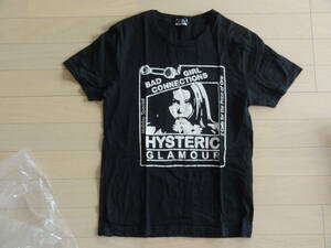 美品 HYSTERIC GLAMOUR BAD GIRL CONNECTIONS 半袖Tシャツ 黒 Sサイズ 0253CT19