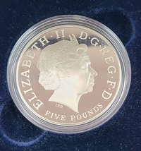 2004 5ポンド銀貨 プルーフ銀貨 英仏協商 調印100周年 ブリタニア＆マリアンヌ イギリス 英国 シリアルNo.入 ロイヤルミント コイン_画像3