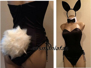  костюм кролика костюм полный комплект чёрный черный цвет модификация возможно + ошейник.( колесо стал ) украшение для волос имеется * костюмы 