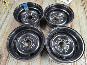 ナカテツ 14×7J-11 4H114.3 ハブ径73mm 4本no.229 リバース 加工鉄チン 深リム スチール 加工てっちん