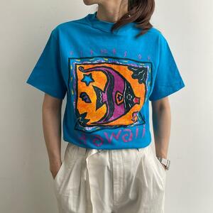 【170】ヴィンテージ Tシャツ 93年 熱帯魚 ハワイ ヘインズ