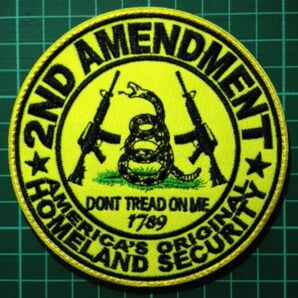 2nd Amendment アメリカ合衆国 国土安全保障省 ミリタリー 刺繍 パッチ ワッペン 米国 USA リメイク