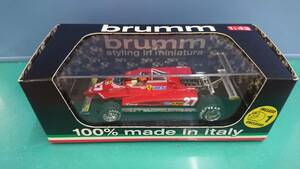 brumm 1:43 R272 Ferrari 126C2 turbo G.P. Stati uniti Ovest,Lomg Beach 1982 Jill * vi run-vu+ 1 pilota