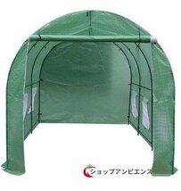 プロの農家も愛用 PE素材 ビニールハウス 菜園ハウス 温室 グリーンハウス 間口2.15ｍ×奥行4.85ｍ×高さ2.2ｍ スチールパイプ 野菜 育苗_画像2