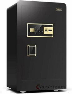  large safe living thing measurement. safe touch panel * fingerprint authentication home use store business use safe alarm alarm ( width :40× depth :33× height :60cm) ( black )