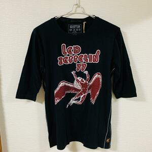 TRUNKSHOW(トランクショー) - Led Zeppelin レッドチェッペリン ロックTシャツ ハードロック 黒色 Mサイズ 男女兼用 (タグ付き 未着用品)