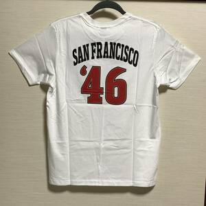 GU(ジーユー) - MEN グラフィックT (半袖) NFL サンフランシスコ 49ers 白色 Mサイズ Tシャツ ( タグ付き 未使用 大人気完売 販売終了品 )