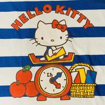 Sanrio (サンリオ) - HELLO KITTY ハローキティ キティちゃん 半袖Tシャツ ボーダープリントTシャツ L 正規品 (タグ付き新品未着用品)_画像2