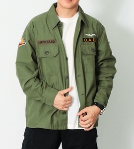 Ace Combat x Alpha Industries コラボ - Men ミリタリー シャツ Mサイズ 長袖 戦闘機 エスコン 25周年 限定品 (新品 未使用 販売終了品)