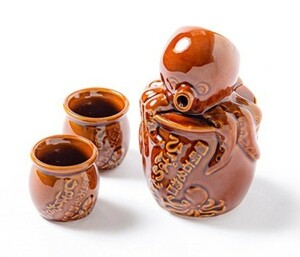  new goods unused goods *..... that sake bottle . sake cup 2 piece set ceramics 