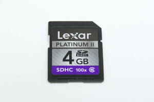 4GB SDHCカード　 Lexar PLATINUM ll .