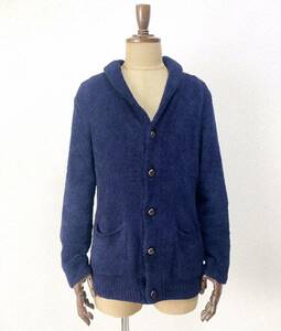 * MK MICHEL KLEIN HOMME * shawl color cardigan navy blue size 48 pie ru fleece knitted blouson Michel Klein *W2 M.K4B-12