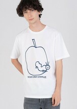 新品未使用！グラニフ はらぺこあおむし ホワイト メンズ Tシャツ XLサイズ_画像3