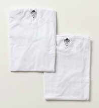 REDKAP レッドキャップ 2枚組セットポケット Tシャツ 半袖 丸首 クルーネック ヘビーウェイト 白 L RK5701 インポート メンズ 人気_画像1