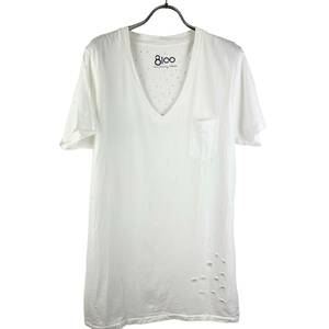 Ron Herman (ロンハーマン) Damaged T Shirt (white) 2