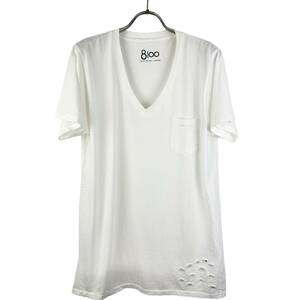 Ron Herman (ロンハーマン) Damaged T Shirt (white) 3