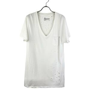 Ron Herman (ロンハーマン) Damaged T Shirt (white)