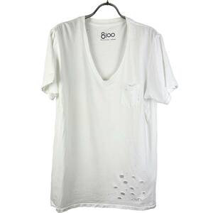 Ron Herman (ロンハーマン) Damaged T Shirt (white) 7