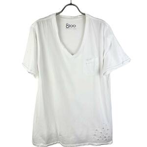 Ron Herman (ロンハーマン) Damaged T Shirt (white)