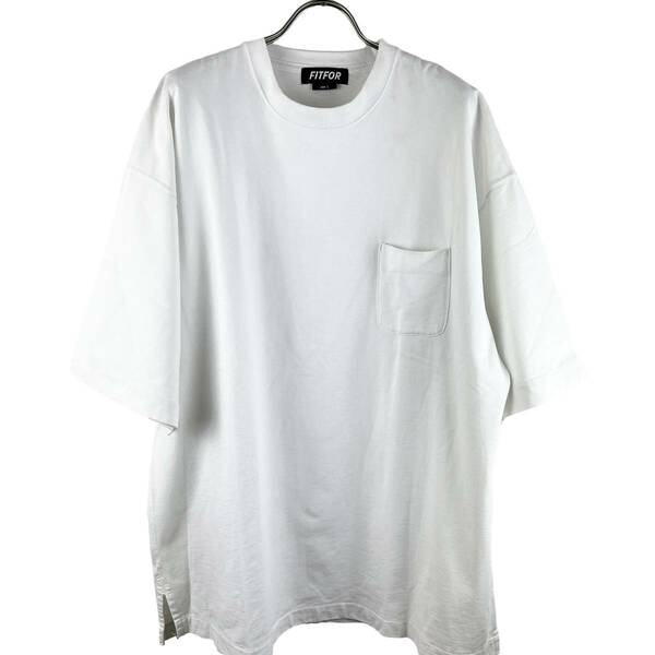 Fit For(フットフォー) Oversized Pocket T Shirt (white)