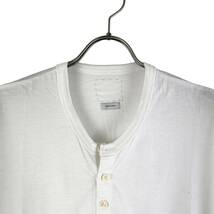 VISVIM(ビズビム) D.SCOOP HENLEY S/S LUXSIC T Shirt (white)_画像2