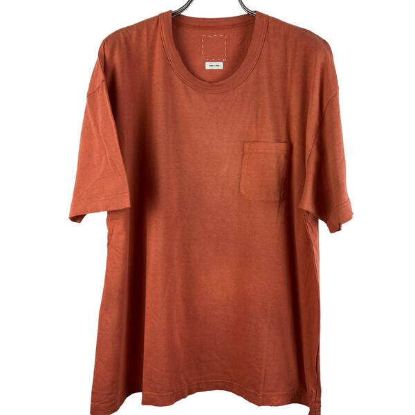 【20%OFF】VISVIM(ビズビム) Damaged Collar Cotton T Shirt (orange) 2