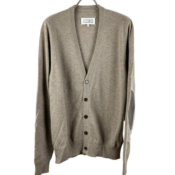 Maison Margiela (メゾン マルジェラ) Patched Sleeve Knit Cardigan (brown)