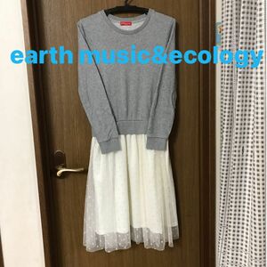 earth music&ecology ワンピース レディス フリーサイズ ドッキングワンピース