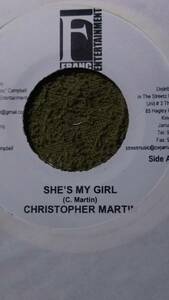 Sweet Love Song One Drop She's My Girl Chiristpher Martin from Franc