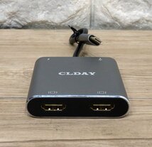 ★≪中古品≫CLDAY USB C HDMIx2 変換アダプター[t23052222]_画像3