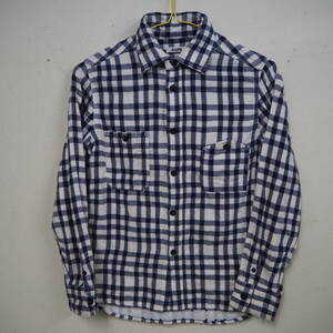  free shipping SHIPS/ Ships casual shirt check flannel shirt Junior S size 