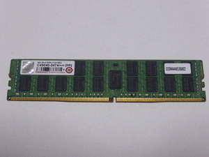 メモリ サーバーパソコン用 1.20V Transcend Samsungチップ PC4-17000P(DDR4-2133P) ECC Registered 16GB 起動確認済です 