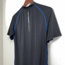 ワークマン メンズ 半袖 トップス Tシャツ 作業着 半袖コンプレッション 3Lサイズ 大きいサイズ ジオブルー ブラック ハイネック 機能素材_画像5
