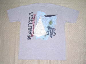 90s ノーティカ NAUTICA ポケットTシャツ S グレー vintage セーリング ヨット