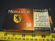 AMMO空箱 MONARCH STEEL 9mm LUGER 115Gr 1箱（トレイ付）_画像1