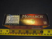 AMMO空箱 MONARCH STEEL 9mm LUGER 115Gr 1箱（トレイ付）_画像3