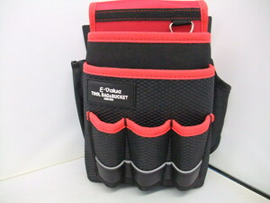 黒×赤　かっこいい　腰袋　　工具袋　　釘袋　　　軽くて機能的です