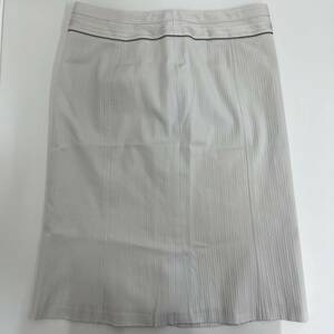 #5773-R iCB アイシービー ひざ丈 台形スカート ベージュ系 レディース サイズ11 保管品 中古品 現状品