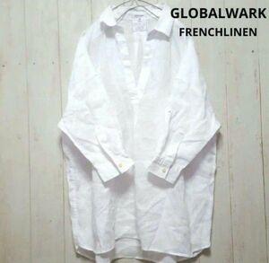 専用商品 グローバルワーク GLOBALWORK フレンチリネン 麻 シャツ M