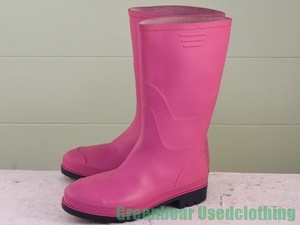 MK066*litoania made rain boots Vintage Pink Lady -s7 25cm