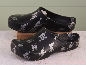 MK095◆ドイツ製【ビルケンシュトック BIRKENSTOCK】サボ サンダル 黒 ブラック メンズ 27cm