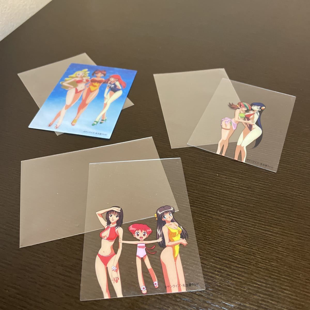 勇者王ガオガイガー ベターマン プラカード 3枚 中古品 水着 ver. 彩火乃紀 ルネ ・ カーディフ 卯都木命 スワン ・ ホワイト 華 他