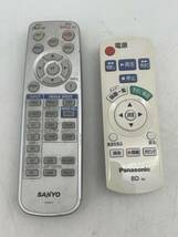 リモコン　2個セット　SANYO サンヨー　Panasonic パナソニック　映像機器_画像1