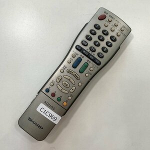 C1C969 【送料１８５円】 TV リモコン / シャープ SHARP GA434WJSA 動作確認済み★即発送★ テレビ