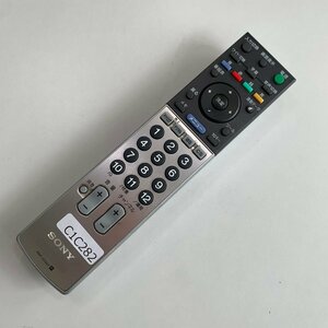 C1C282 【送料１８５円】 TV リモコン / SONY ソニー RM-JD007 動作確認済み★即発送★ テレビ