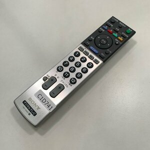 C1D741 【送料１８５円】 TV リモコン / SONY ソニー RM-JD007 動作確認済み★即発送★ テレビ