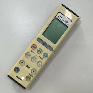 C1D781 【送料１８５円】エアコン リモコン / SANYO サンヨー 三洋 RCS-EU1 動作確認済み★即発送★