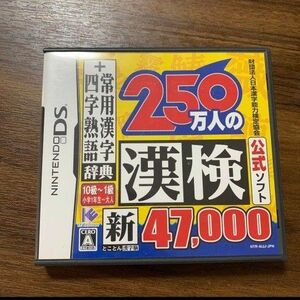 250万人の漢検 新とことん漢字脳47,000 ＋ 常用漢字辞典 四字熟語辞典 DSソフト