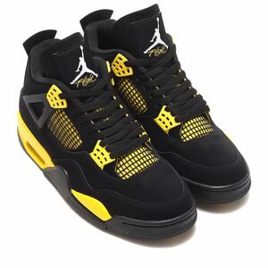 NIKE AIR JORDAN 4 RETRO THUNDER BLACK/TOUR YELOWナイキ エア ジョーダン4サンダーDH6927-017 JORDAN ジョーダン4ブラックサンダー26.5cm